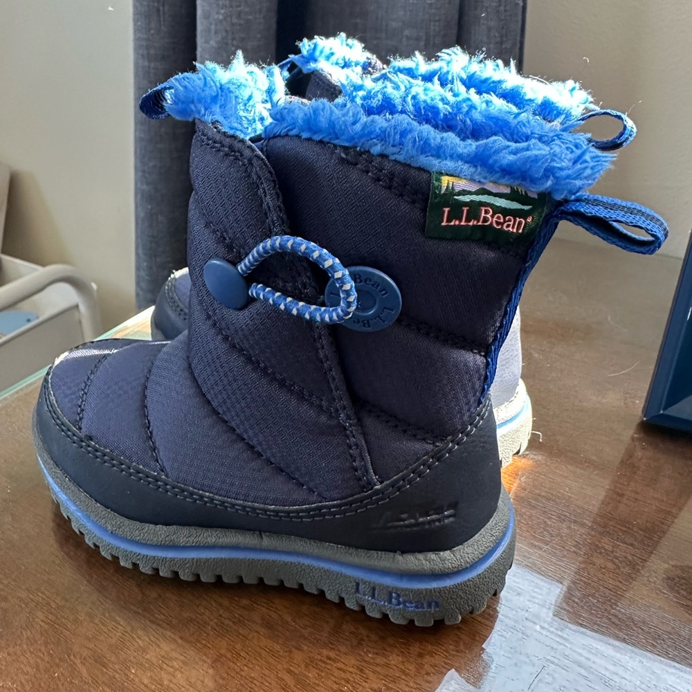 L.L. Bean Kids Snow Boots - Blue and Black